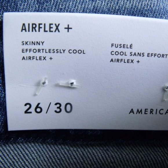 American Eagle Airflex+ Distressed Patched Skinny Jeans - Picture 5 of 6